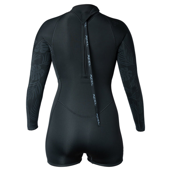 Xcel Women's Axis Long Sleeve Back Zip Boy Short Springsuit 2mm DS