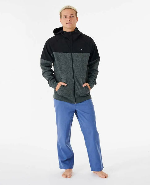 Rip Curl Mens Sweatshirt Viral Anti-Series Zip Through Hooded Fleece