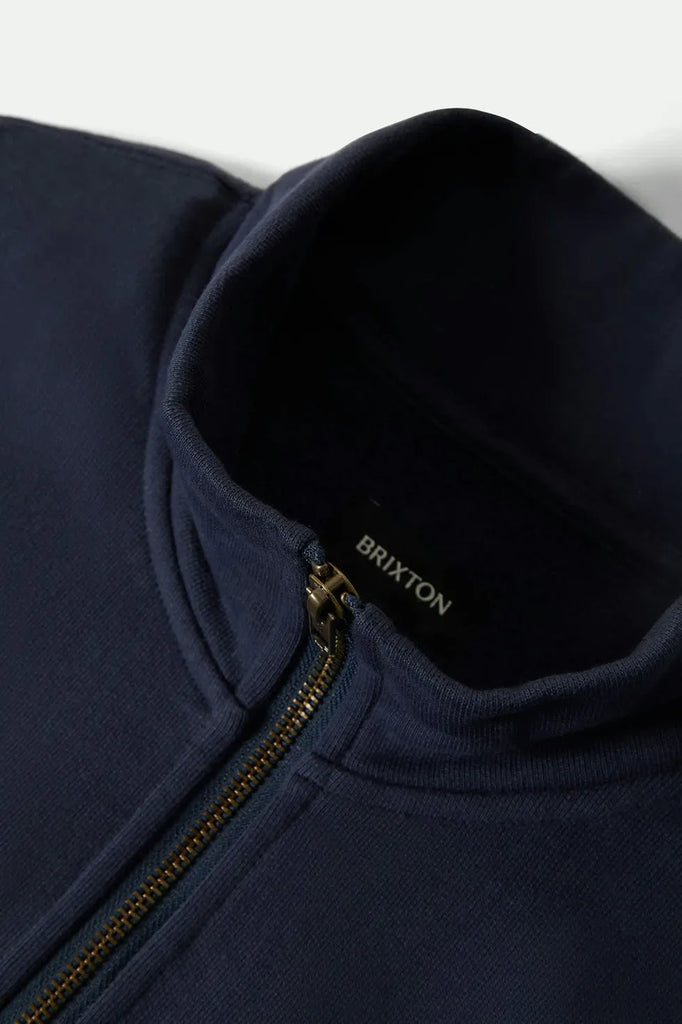 Brixton Mens Sweatshirt Embroidered Heavyweight Half Zip