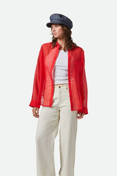 Brixton Womens Shirt East Side Boxy L/S Button Down