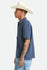 Brixton Mens Woven Cru Linen Blend Plaid