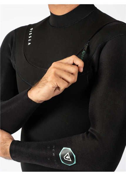 Vissla Mens Wetsuit New Seas 3/2 V-Zip Full Suit
