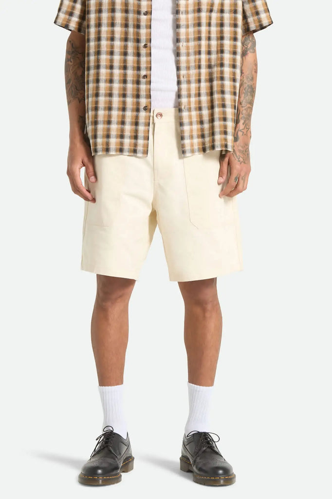 Brixton Mens Shorts Surplus Vintage Wash Herringbone