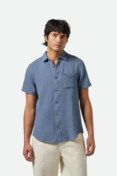 Brixton Mens Woven Charter Organic Cotton Linen Blend