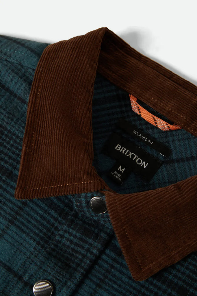 Brixton Mens Shirt Builders Bowery Performance Flannel