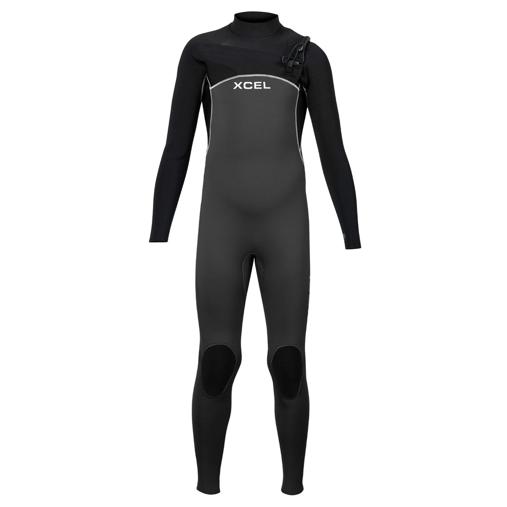 Xcel Kids' Comp Full Wetsuit 4/3mm in Graphite/Black DS