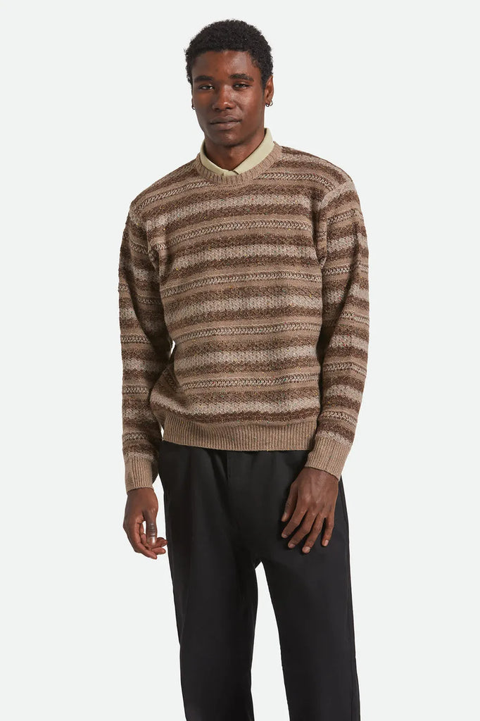 Brixton Mens Sweater Midnight Crew