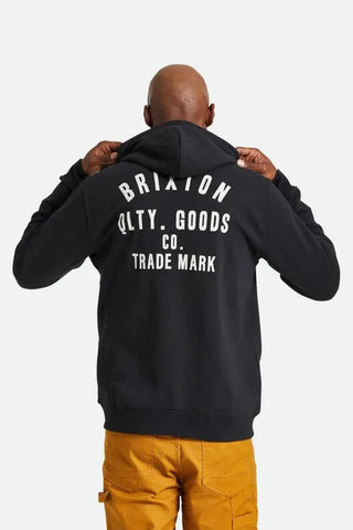 Brixton Mens Sweatshirt  Woodburn Fleece Full Zip