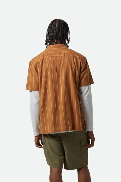 Brixton Mens Woven CRU Stripe Relaxed