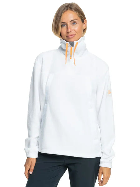 Roxy Womens Snow Layers Chloe Kim Technical Half Zip Fleece