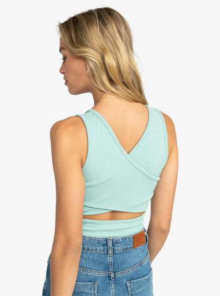 Roxy Womens Tank Top Good Keepsake Cropped