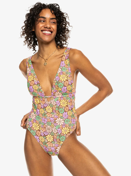 Roxy Womens Swimsuit All About Sol One-Piece Swimsuit