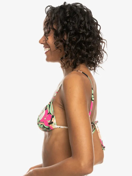 Roxy Womens Bikini Top Pants Beach Classics Adjustable Bralette