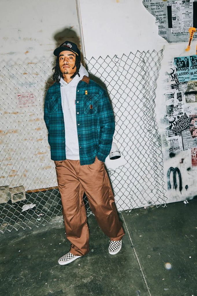 Brixton Mens Shirt Builders Bowery Performance Flannel