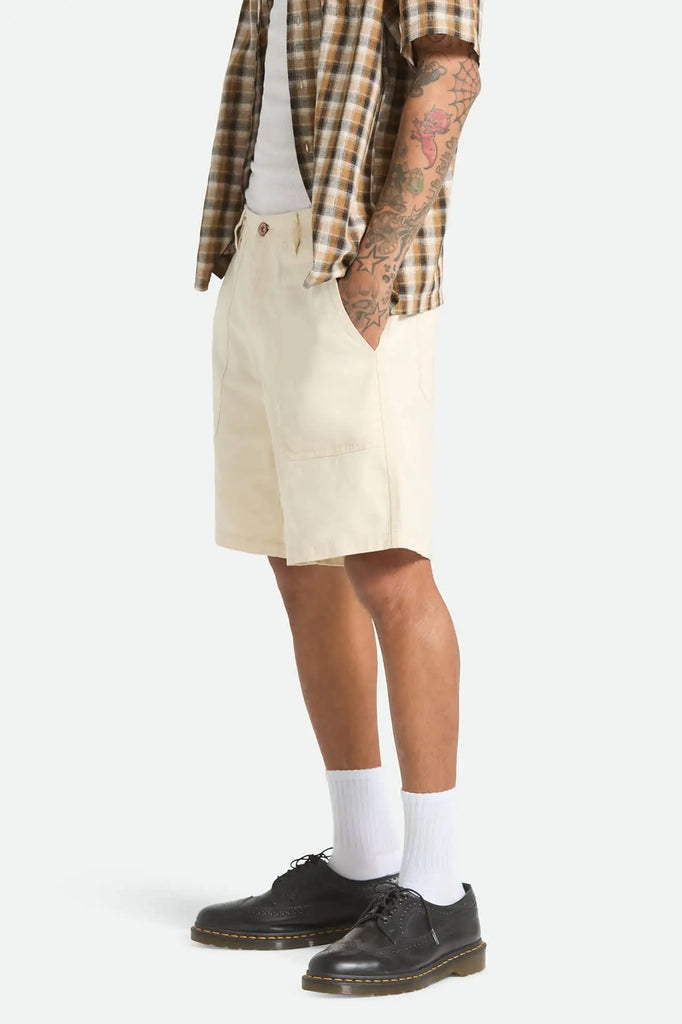 Brixton Mens Shorts Surplus Vintage Wash Herringbone