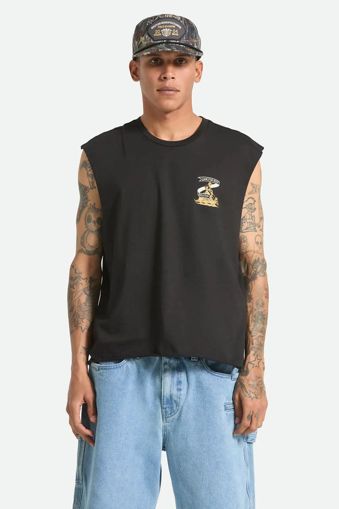 Brixton Mens Tank Top Lone Star Armadillo Muscle T-Shirt