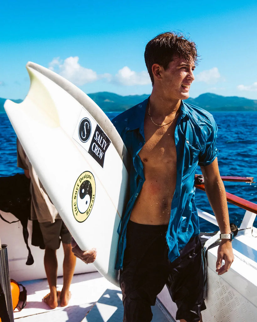 Salty Crew Mens Woven Breezer Perforated