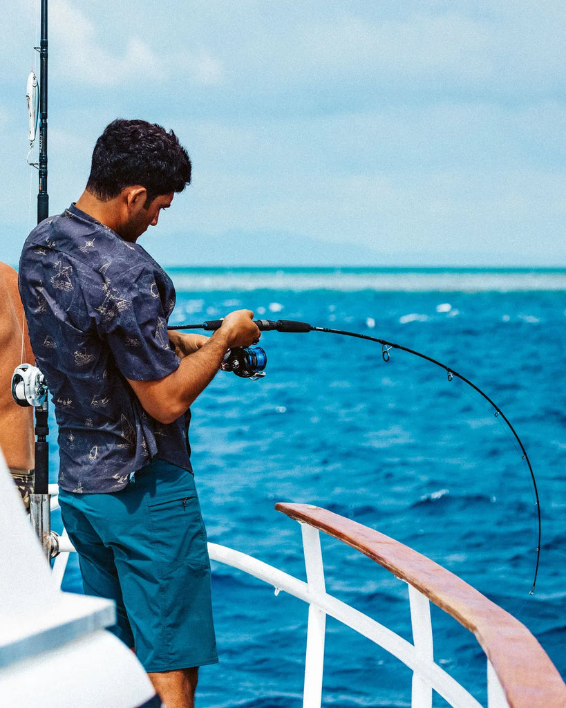 Salty Crew Mens Woven Helmsman UV Button Up