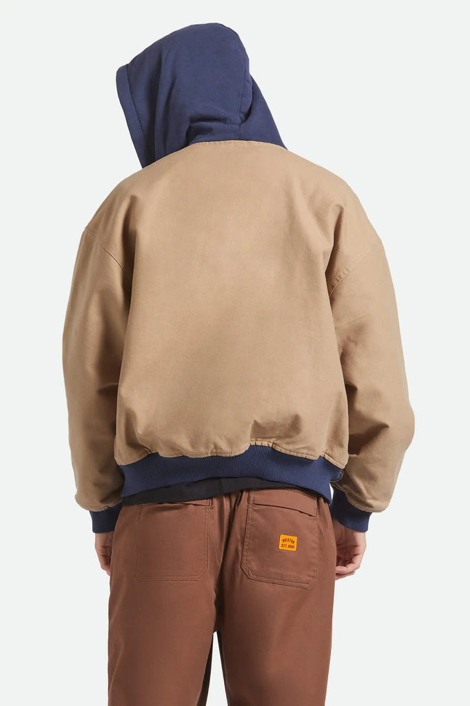 Brixton Mens Jacket Canvas Hooded Bomber