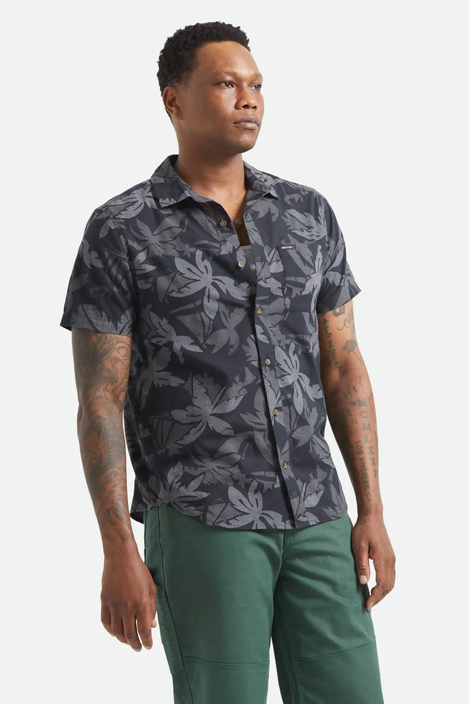 Brixton Mens Woven Charter Print