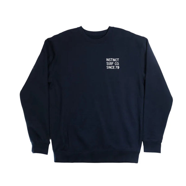 Instinct Mens Sweater Crate Crew Fleece