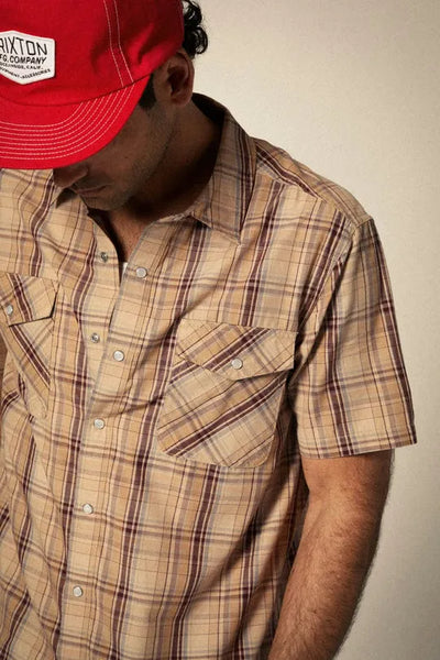 Brixton Mens Woven Wayne Western