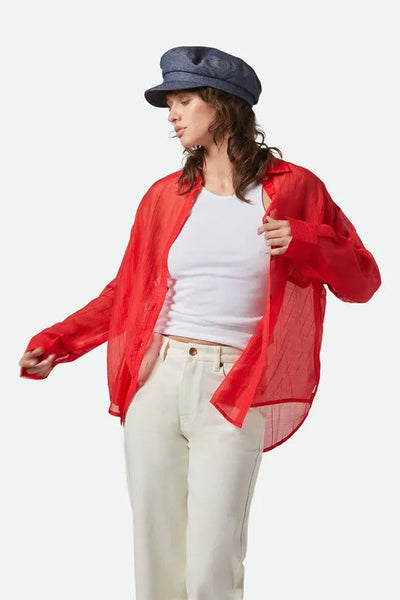 Brixton Womens Shirt East Side Boxy L/S Button Down