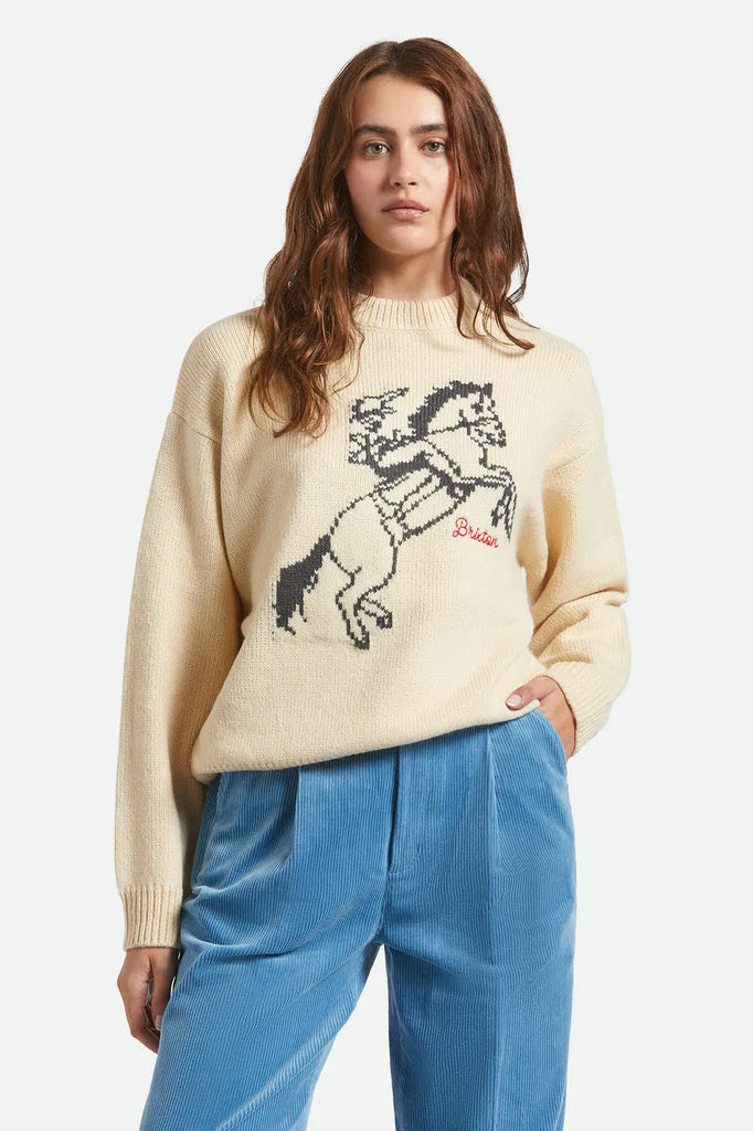 Brixton Womens Sweater Brixton Ranching Club Crew