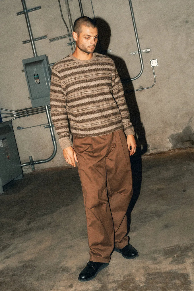 Brixton Mens Sweater Midnight Crew