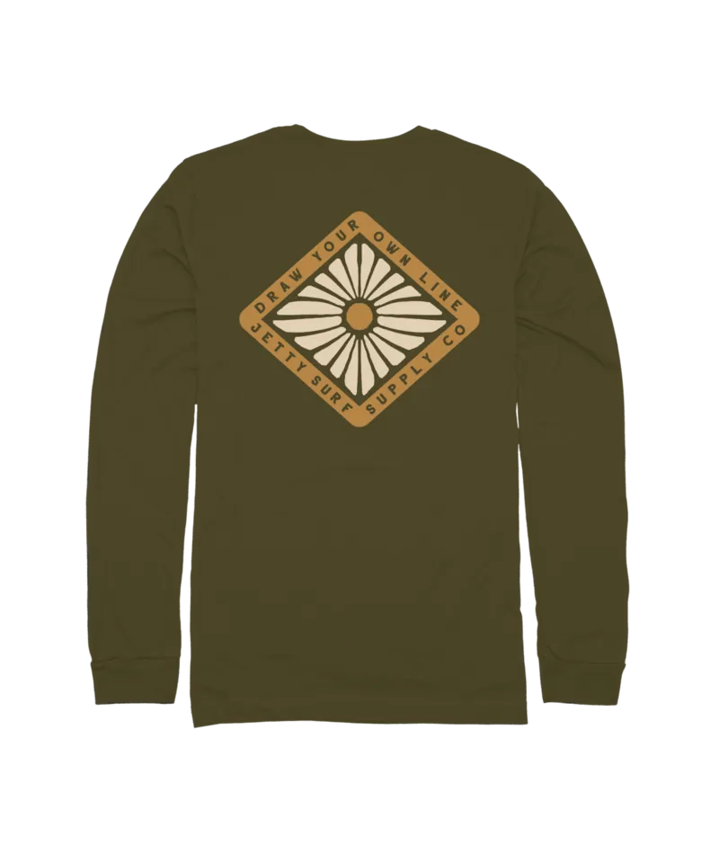 Jetty Mens Shirt Flare Long Sleeve