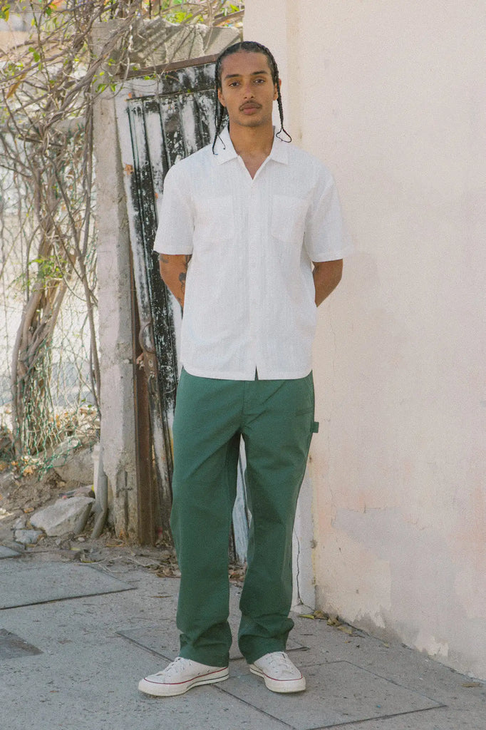 Brixton Mens Woven Cru Stripped Dobby