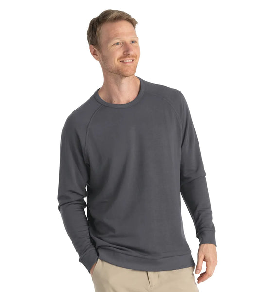 Free Fly Mens Sweatshirt Bamboo Lightweight Fleece Crew
