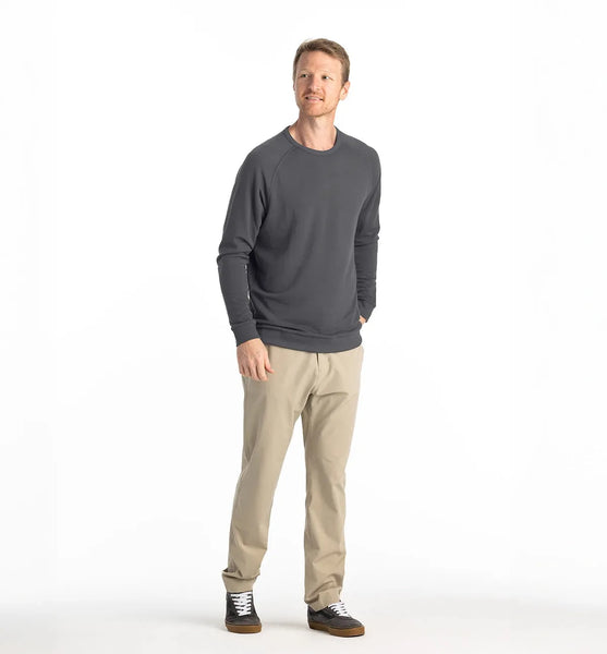 Free Fly Mens Sweatshirt Bamboo Lightweight Fleece Crew