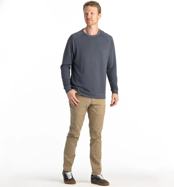 Free Fly Mens Sweatshirt Bamboo Lightweight Fleece Crew