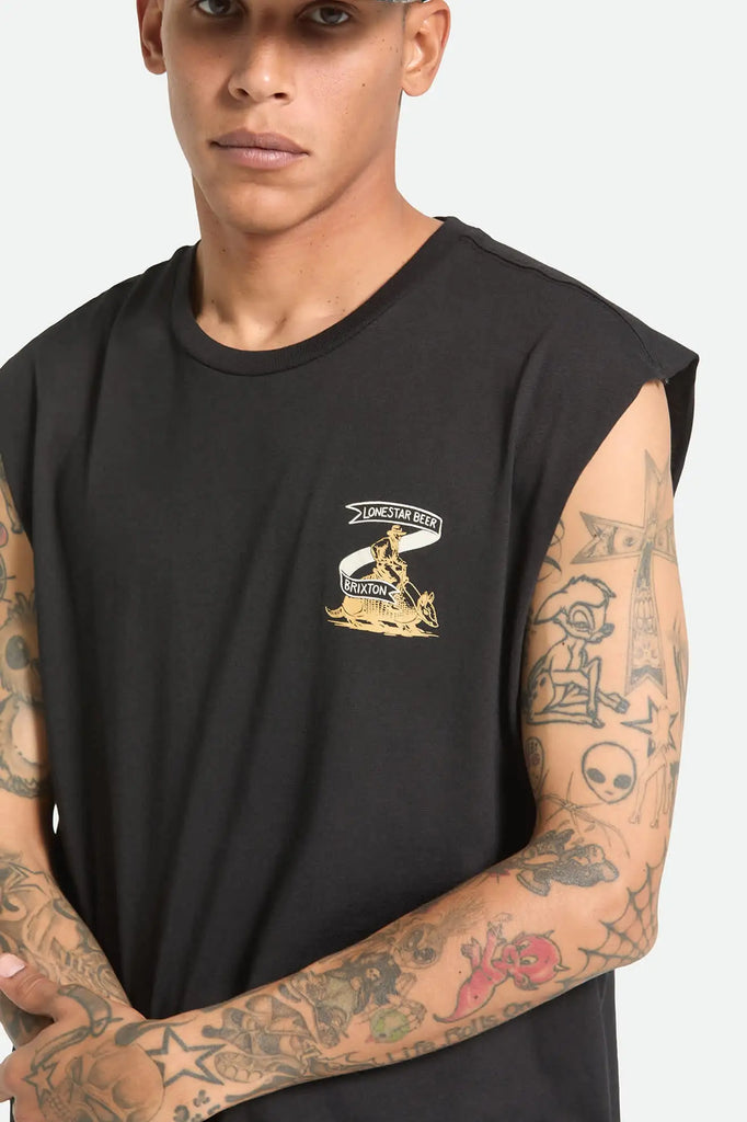 Brixton Mens Tank Top Lone Star Armadillo Muscle T-Shirt