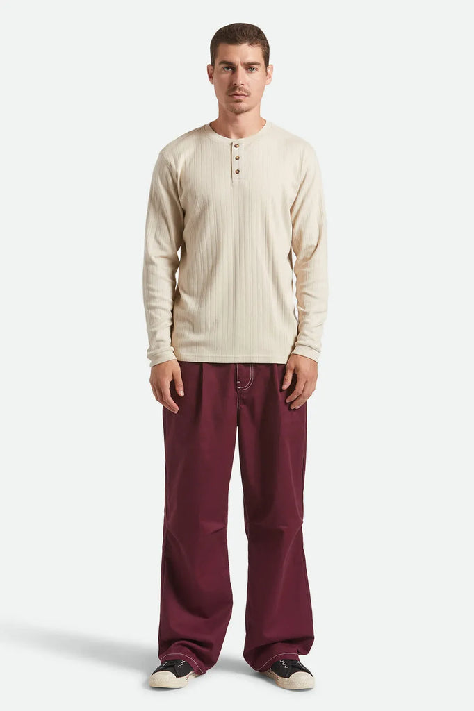 Brixton Mens Shirt Vintage Ribbed Henley