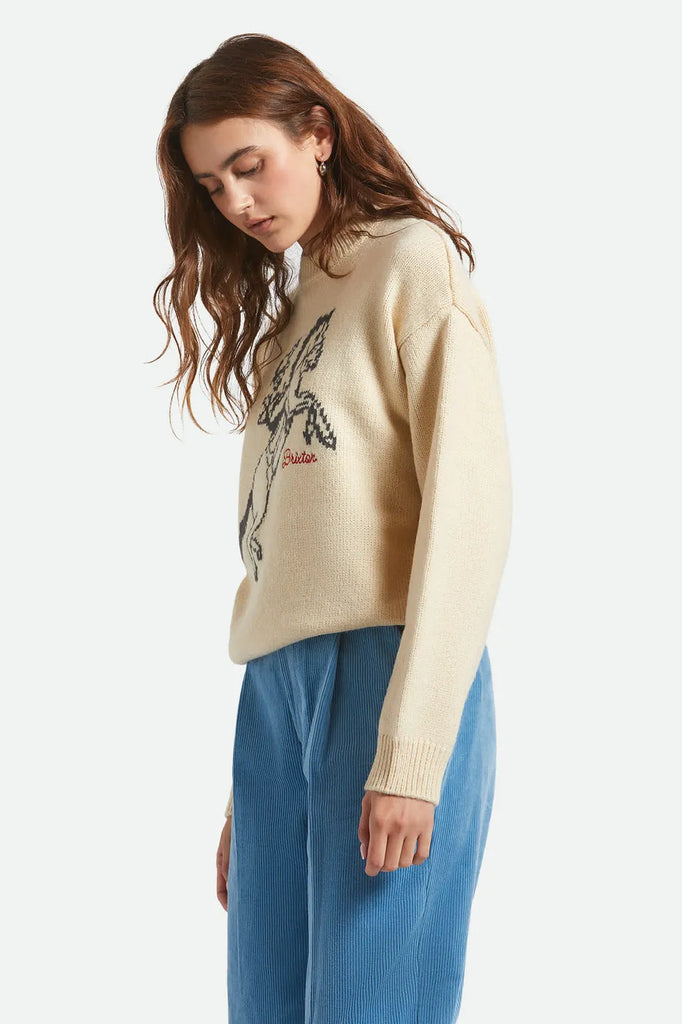 Brixton Womens Sweater Brixton Ranching Club Crew