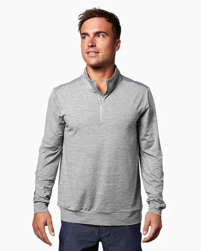 Toes On The Nose Mens Shirt Driver Performance Quarter Zip