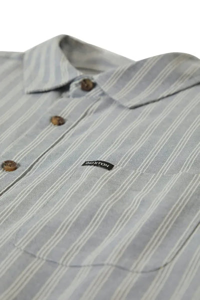 Brixton Mens Woven CRU Oxford Stripe
