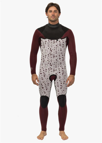 Vissla Mens Wetsuit New Seas 3/2 V-Zip Full Suit