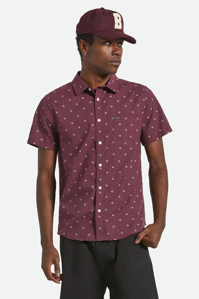 Brixton Mens Woven Charter Print