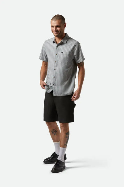 Brixton Mens Woven CRU Oxford Stripe