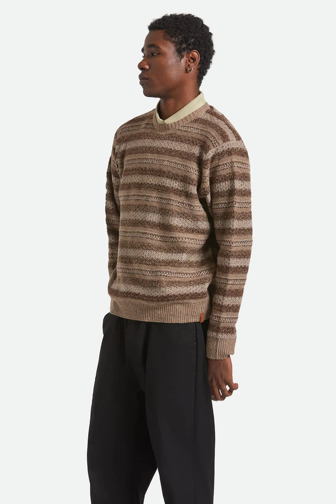 Brixton Mens Sweater Midnight Crew