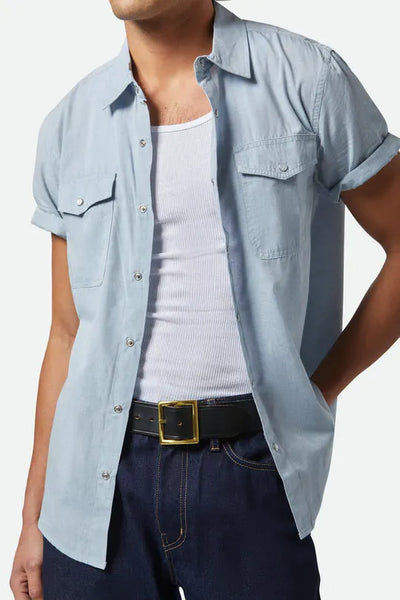 Brixton Mens Woven Wayne Western