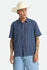 Brixton Mens Woven Cru Linen Blend Plaid