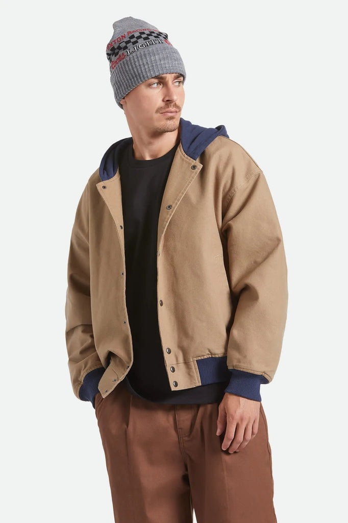 Brixton Mens Jacket Canvas Hooded Bomber