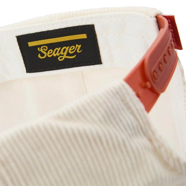 Seager Hat Big Red White Blue Corduroy Snapback