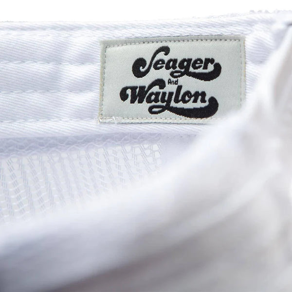 Seager Mens Hat Seager X Waylon Jennings Flying W Snapback