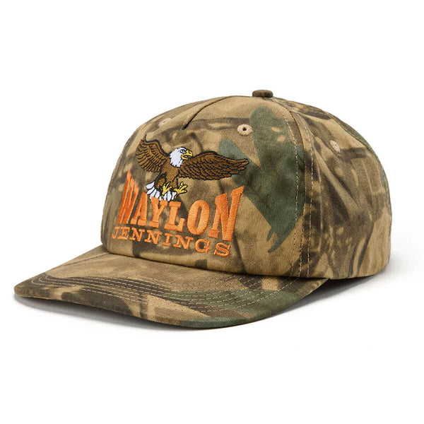 Seager X Waylon Jennings Hat Eagle Snapback Camo