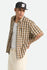 Brixton Mens Woven Cru Linen Blend Plaid